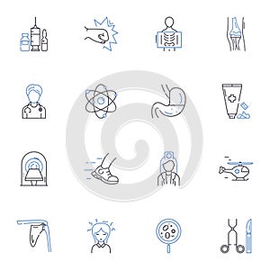 Housing and accommodation line icons collection. Apartment, House, Condo, Rent, Mortgage, Lease, Roommate vector and