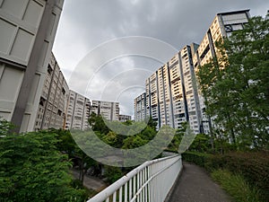 Housing complex in Japan