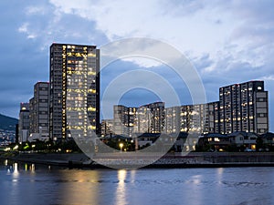 Housing complex in Japan