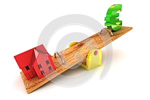 Housing Debt Euro Illustration