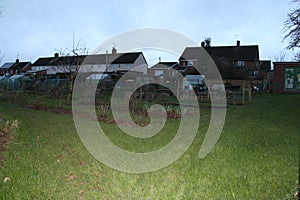 Housing estate allotments in uk photo