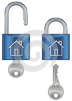 Housing marked pad lock