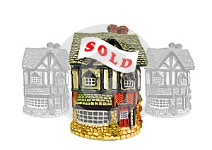 Housing property market sold sign