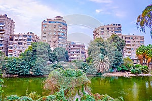 The housing of Roda island in Cairo, Egypt