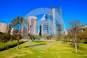 Houston Discovery green park in downtown