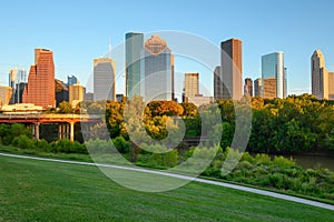 Houston downtown skyscrapers. Texas, USA