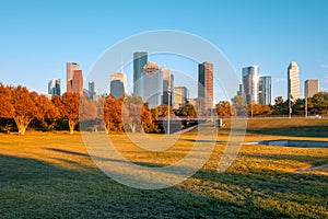 Houston downtown skyscrapers, Texas, USA