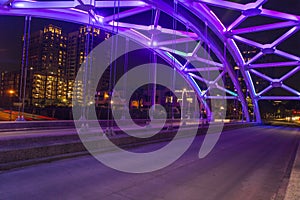 Houston from montrose at night photo