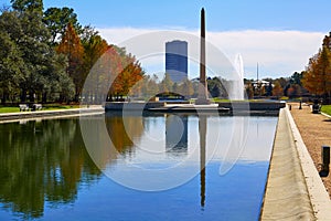 Houston Hermann park Pioneer memorial obelisk photo
