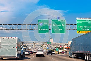 Houston Katy Freeway Fwy in Texas USA