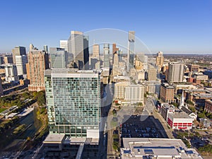 Houston modern city aerial view, Texas, USA