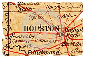 Houston old map