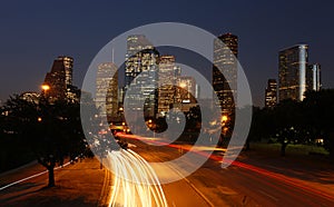 Houston Skyline at Night photo