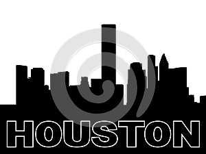 Houston skyline silhouette