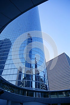 Houston Texas blue buildings skyscraper city photo