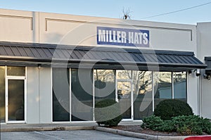 Miller Hats company storefront exterior in Houston, TX USA.