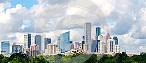 Houston, tx skyline cityscape daytime