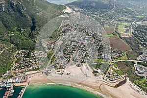 Hout Bay Cape Town, South Africa aerial view