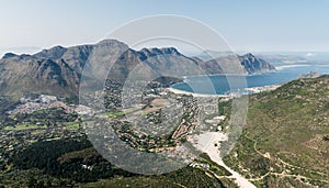 Hout Bay (Cape Town, South Africa) aerial view