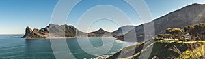 Hout Bay, Cape Town in South Africa panoramic view