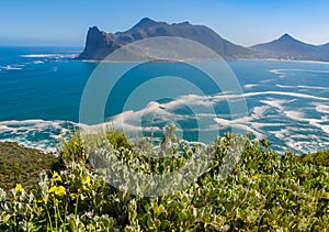 Hout Bay from Chapman's Peak drive, South Africa photo