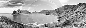 Hout Bay Panorama Black and White