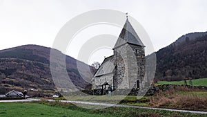 Hove stone church in Vik i Sogn in Norway