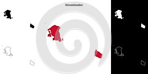 Hovedstaden outline map