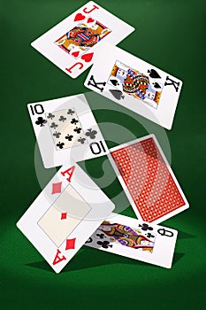 Hover playing cards