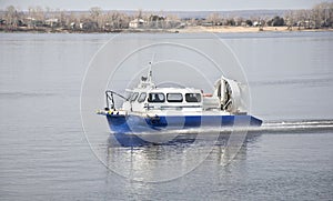 Hovercraft on the water photo