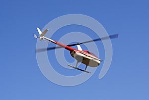 Hovering helicopter