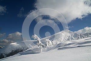 Hoverla in winter