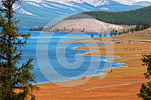 Hovsgol lake, Mongolia photo