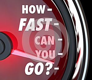 How Fast Can You Go Speedometer Speed Urgency