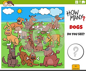 How many dogs educational task for children