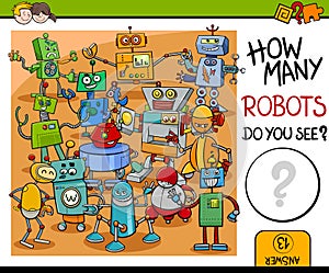 How many robots activity