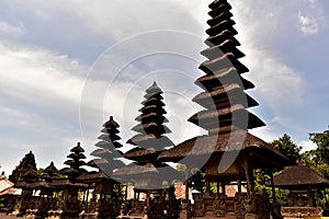 How many roofs can you count? In Bali, Indonesia