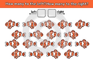 How many to the left and to the right-1