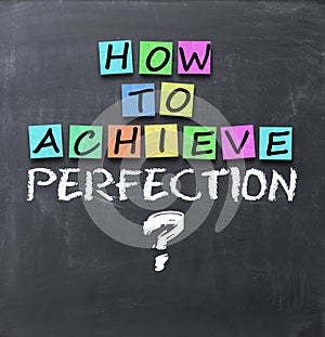 How to achieve perfection question on blackboard with adhesive notes