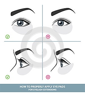 How to Apply Under Eye Patches and Protection Pads for Eyelash Extensions Properly. Hold Down Bottom Eyelashes