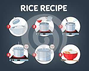 How to cook rice with few ingredients easy recipe photo