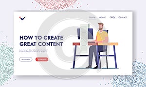 How to Create Great Content Landing Page Template. Blogging, Article Creation. Digital Marketer, Copywriter, Writer