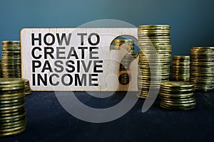 How to create passive income sign