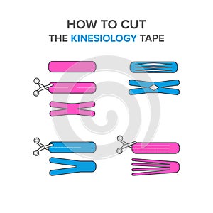 How to cut the kinesio tape