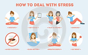 How to deal with stress guide. Depression reduce