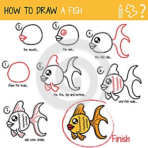 How to draw a fish.