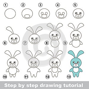 How to draw a Funny Bunny photo
