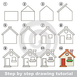 How to draw a Toy House photo