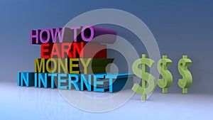 How to earn money in internet on blue