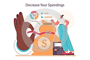 How to get through a recession. Spendings' decrease as a risk managemen